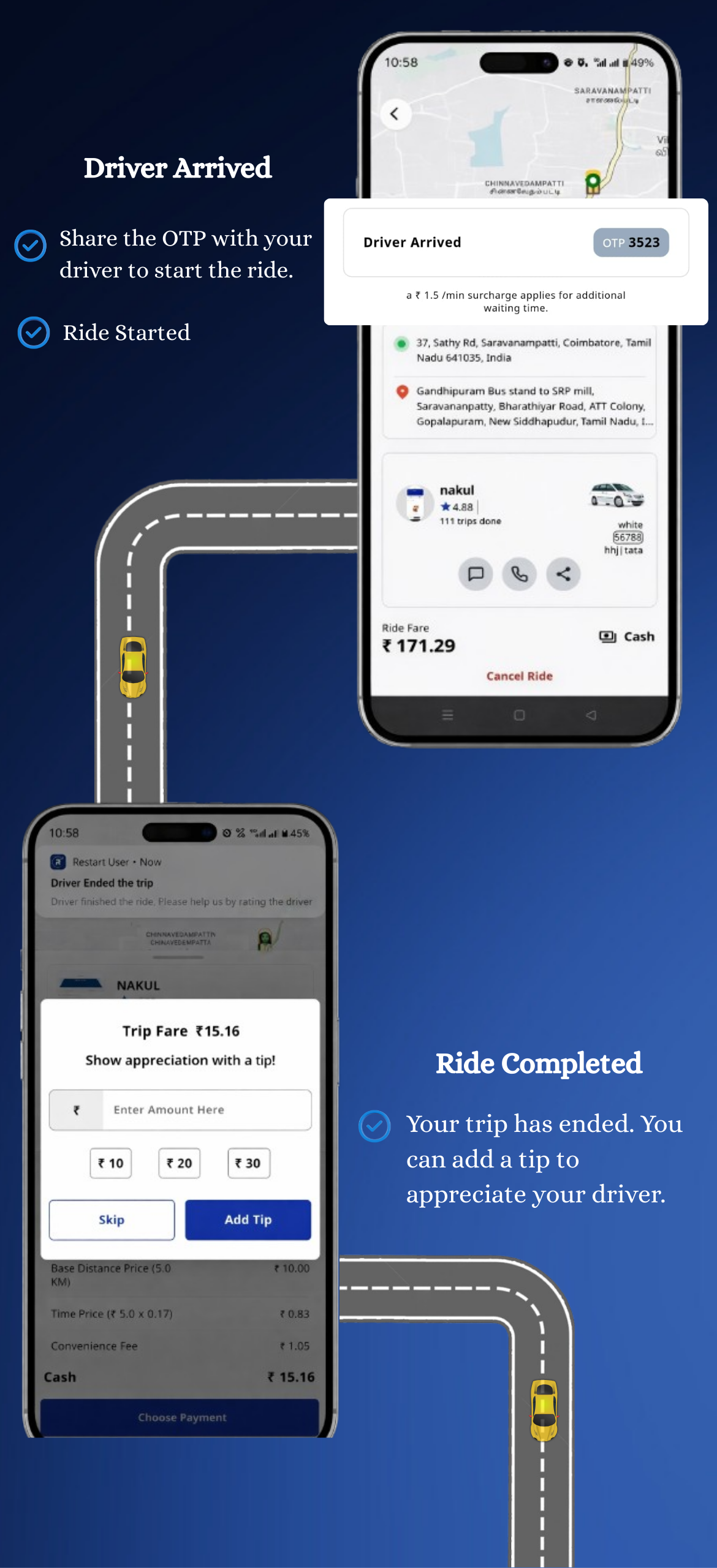 Restart  Taxi & Delivery- Perfect Taxi Solution with Parcel Delivery