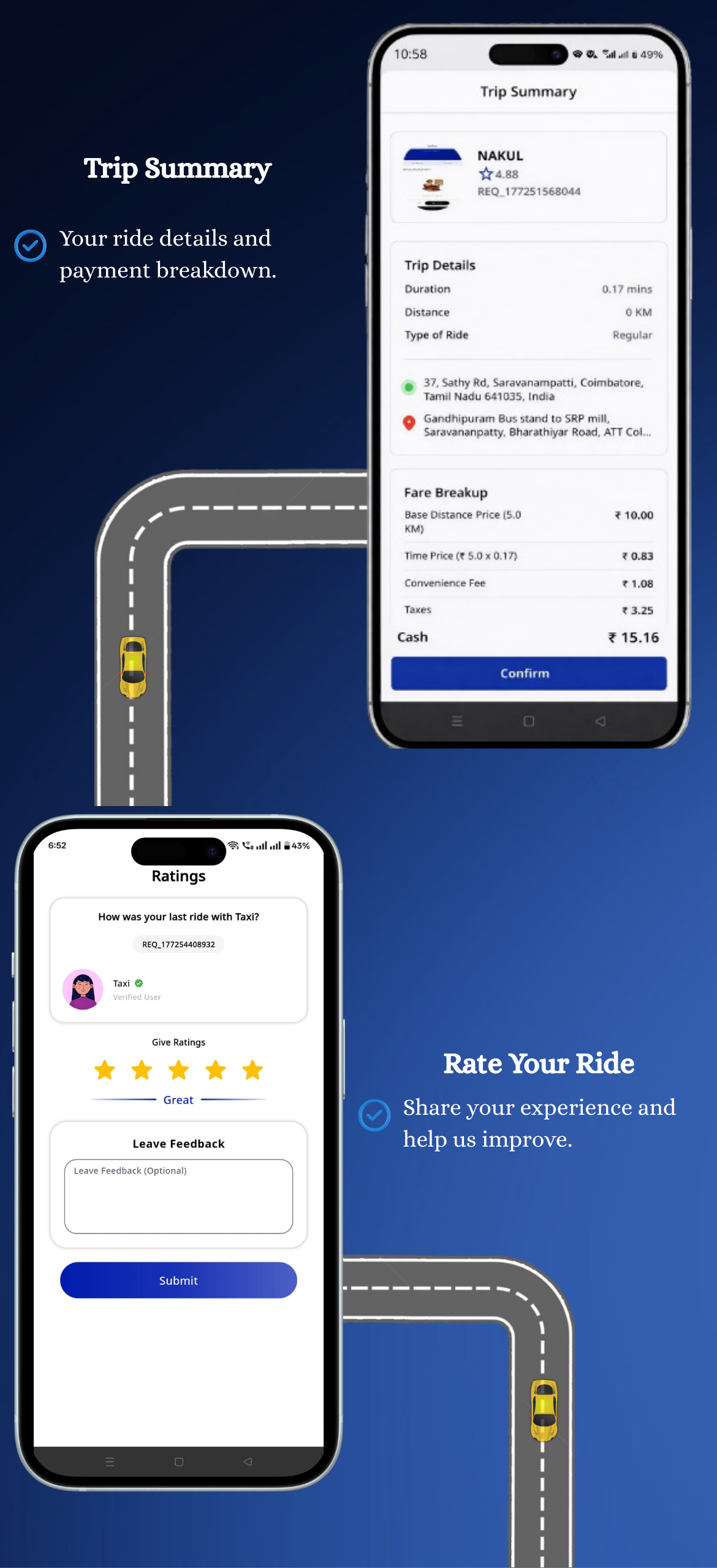 Restart  Taxi & Delivery- Perfect Taxi Solution with Parcel Delivery