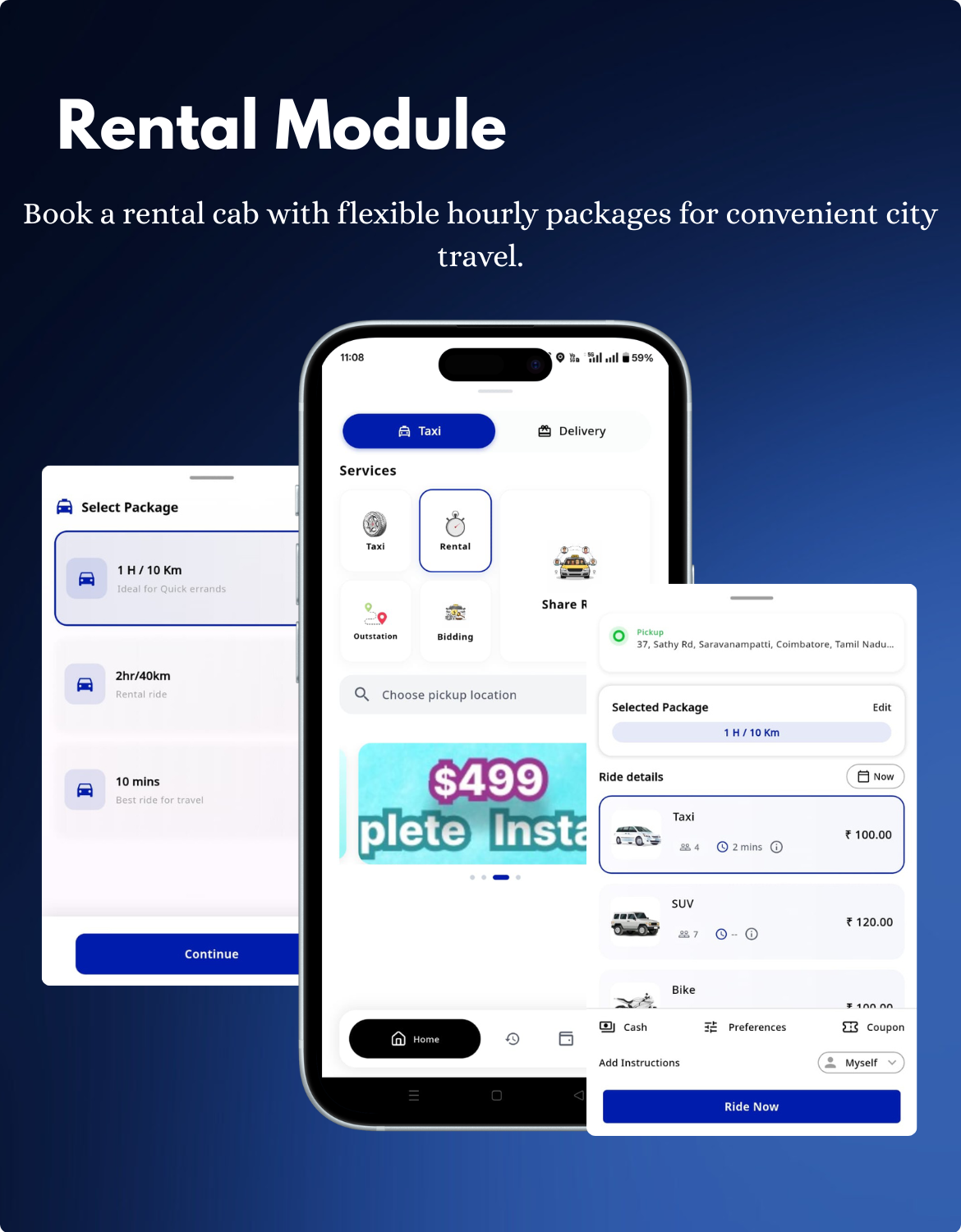 Restart  Taxi & Delivery- Perfect Taxi Solution with Parcel Delivery