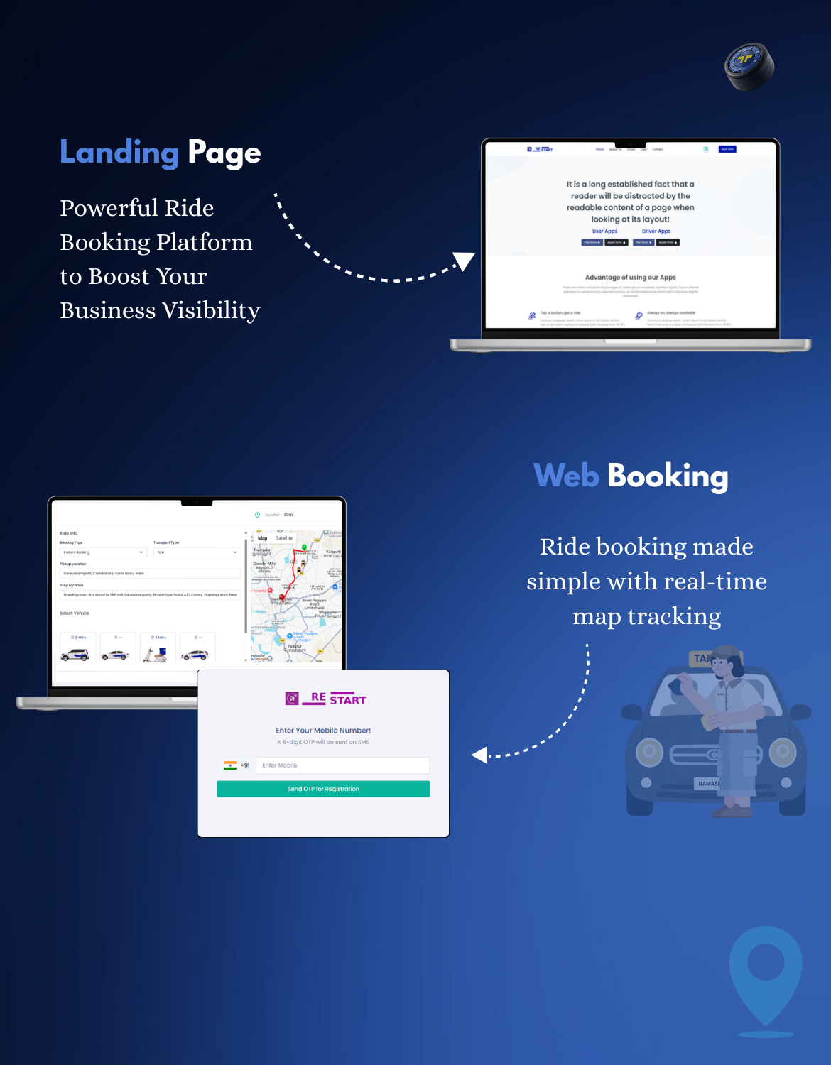 Restart  Taxi & Delivery- Perfect Taxi Solution with Parcel Delivery