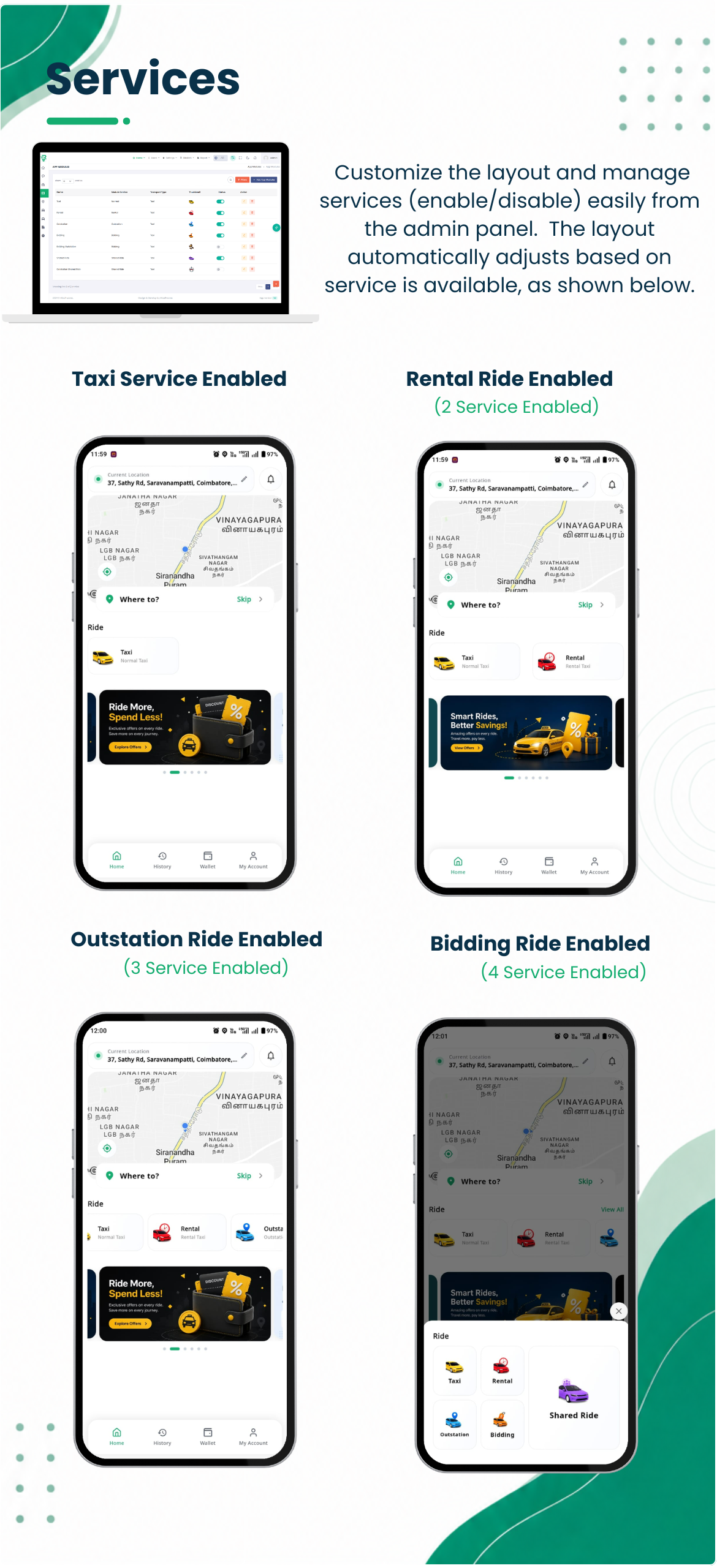Rydex | Taxi And Carpool Ride Sharing Solution