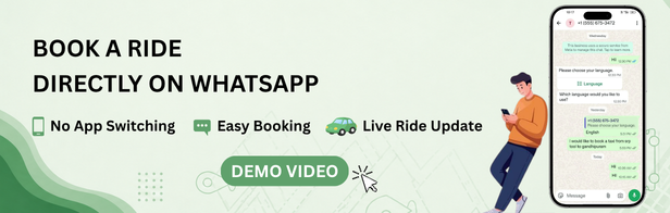 WhatsApp Ride Booking Add-on for Rydex & Restart